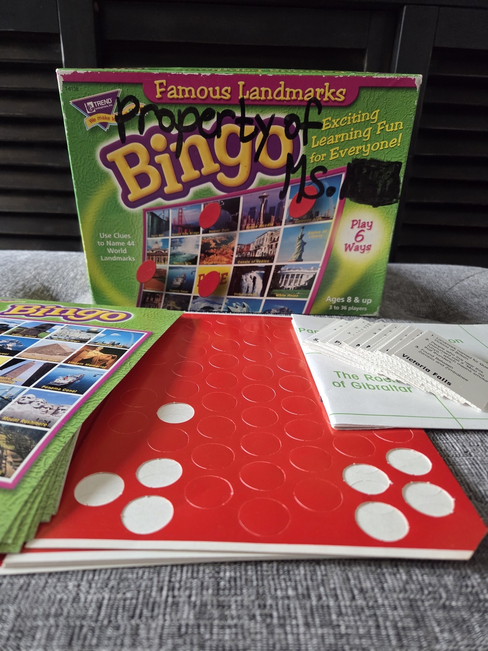 Famous Landmarks Bingo Game - Homeschool Classroom